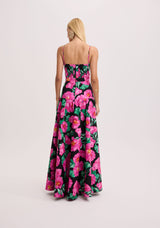 AM Floral Print Long Dress