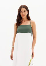 LP Midi White Printed Dress