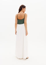 LP Midi White Printed Dress