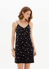 LP Black Beaded Short Dress