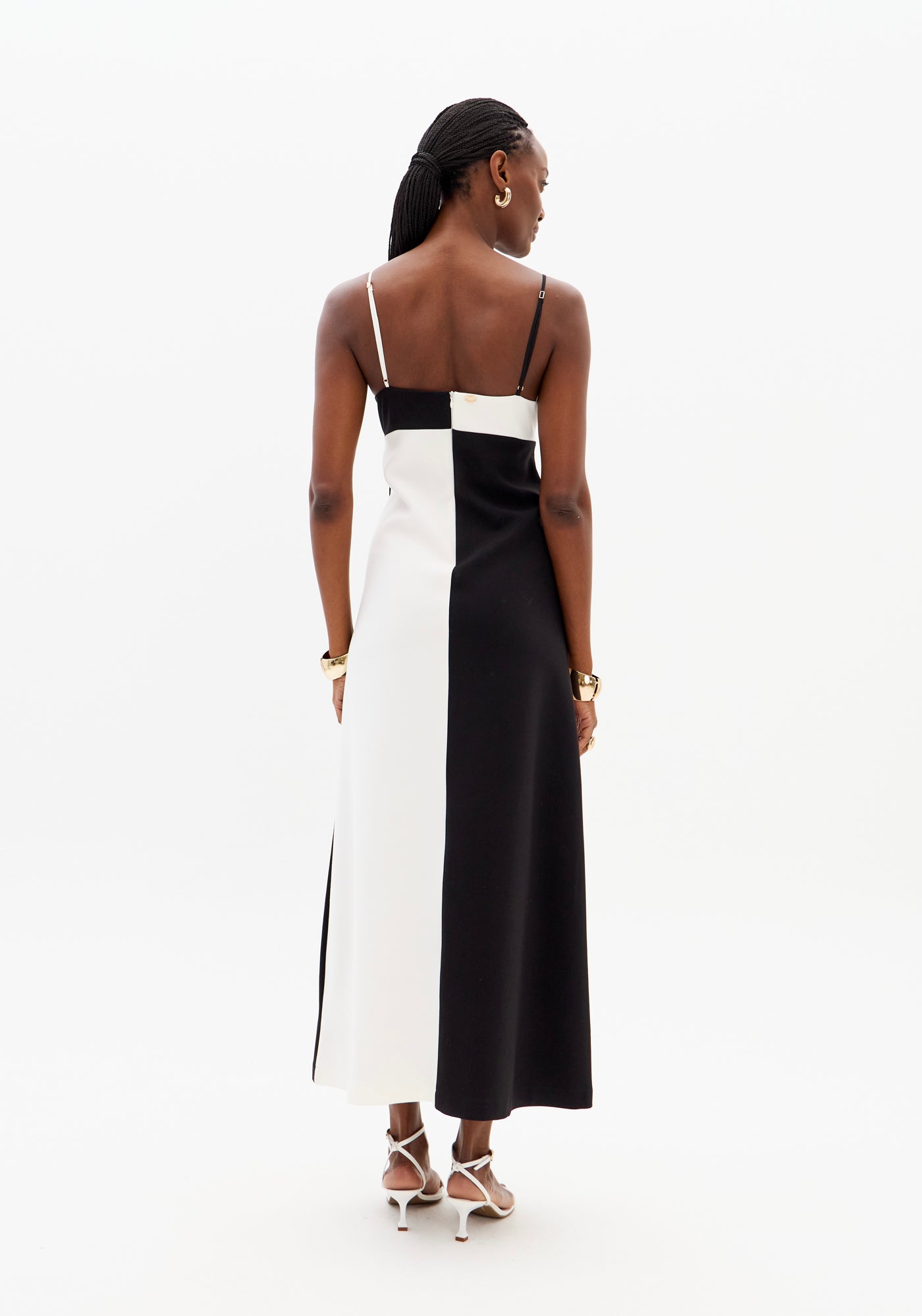 LP B&W Midi Dress