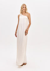 LP Long White One Shoulder Dress