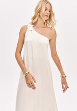 LP Long White One Shoulder Dress