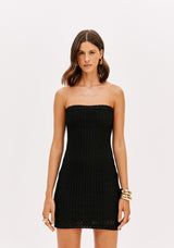 LP Black Short Strapless Dress