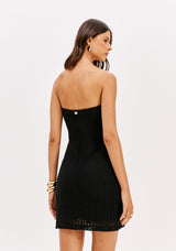 LP Black Short Strapless Dress