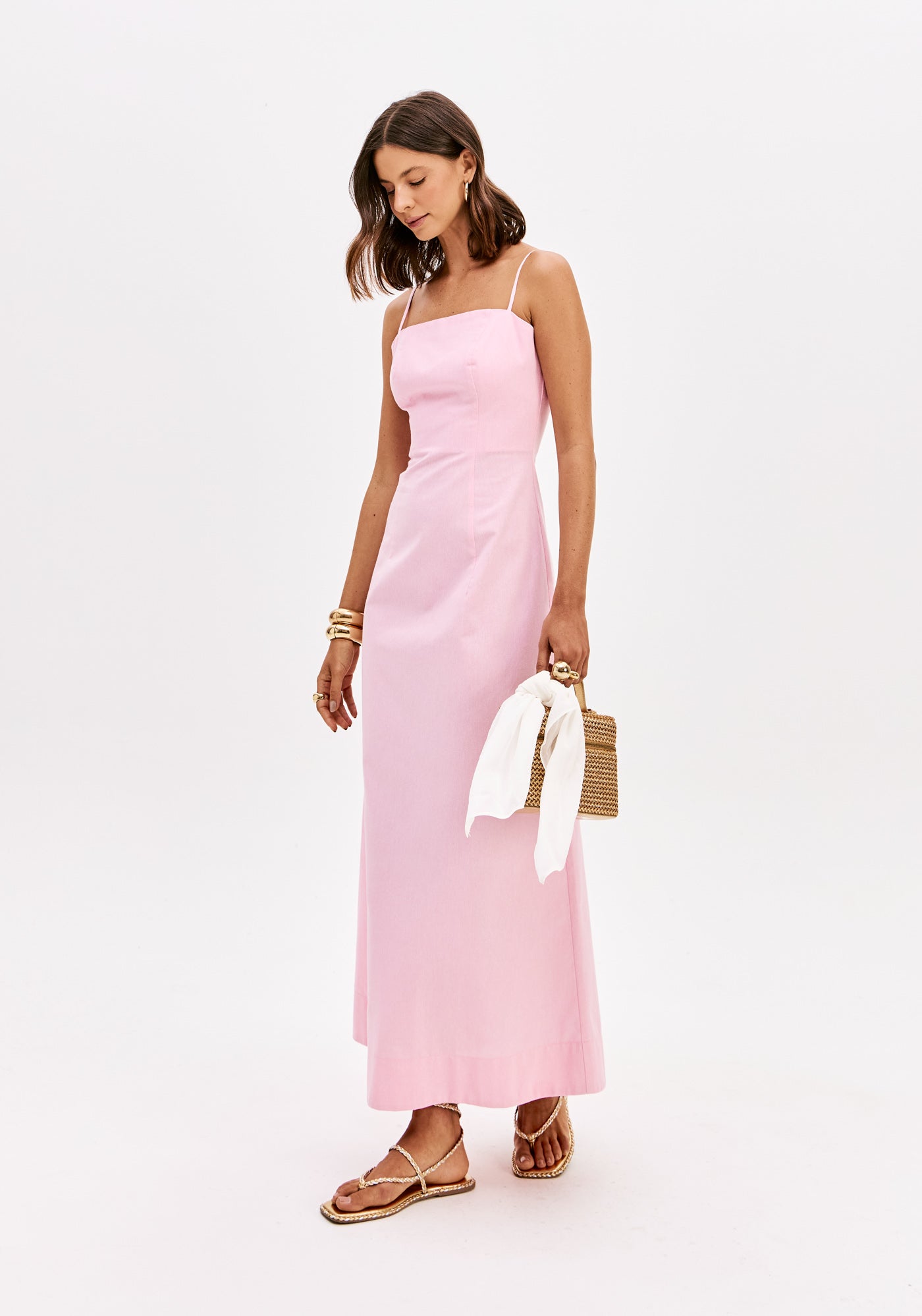 LP Pink Midi Tube Dress