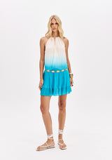 LP Blue Printed Short Dress