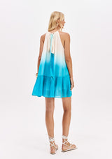 LP Blue Printed Short Dress
