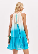 LP Blue Printed Short Dress