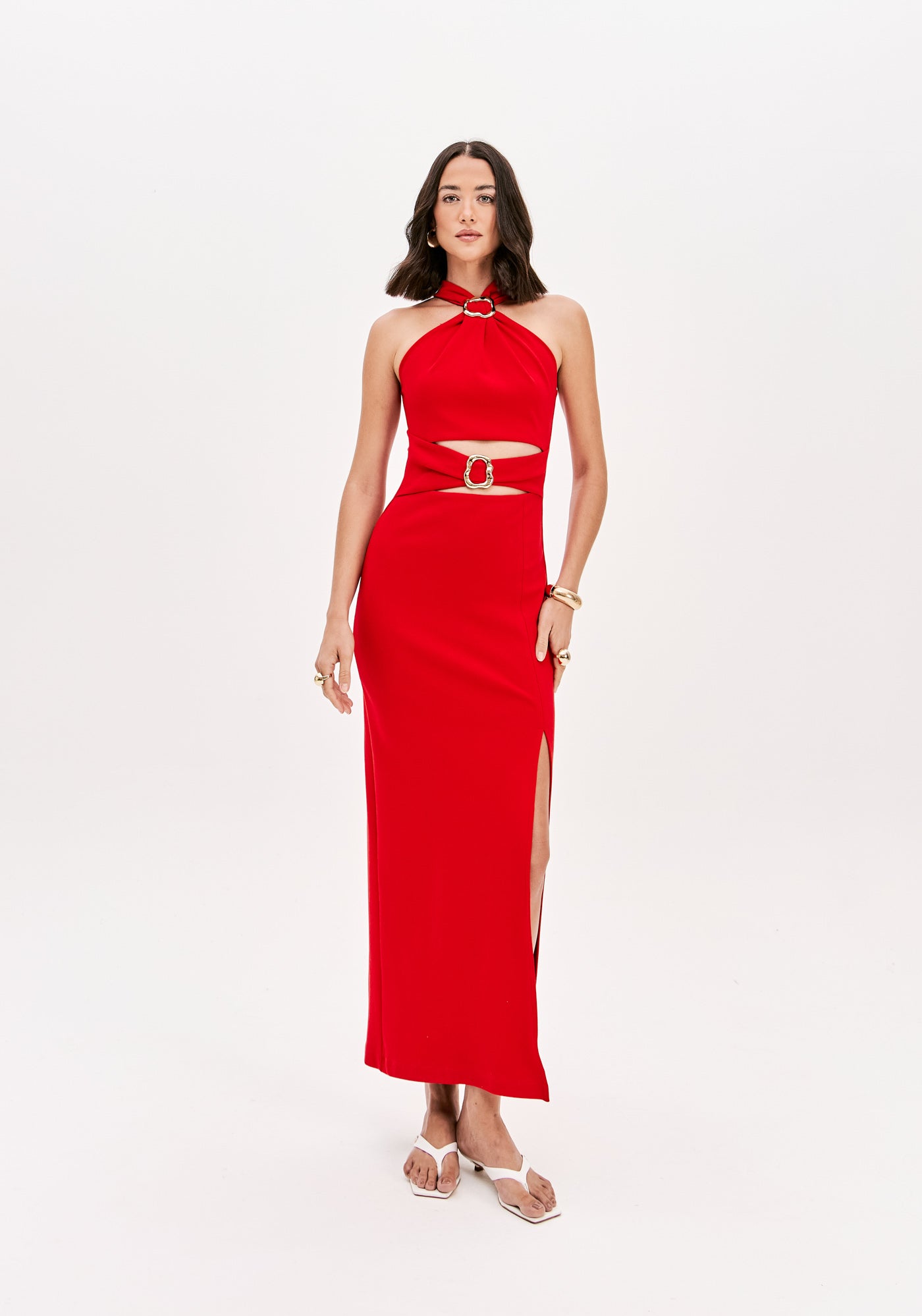 LP Red Midi Dress