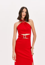 LP Red Midi Dress