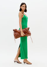 LP Green Ribbed Midi Dress