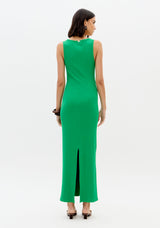 LP Green Ribbed Midi Dress