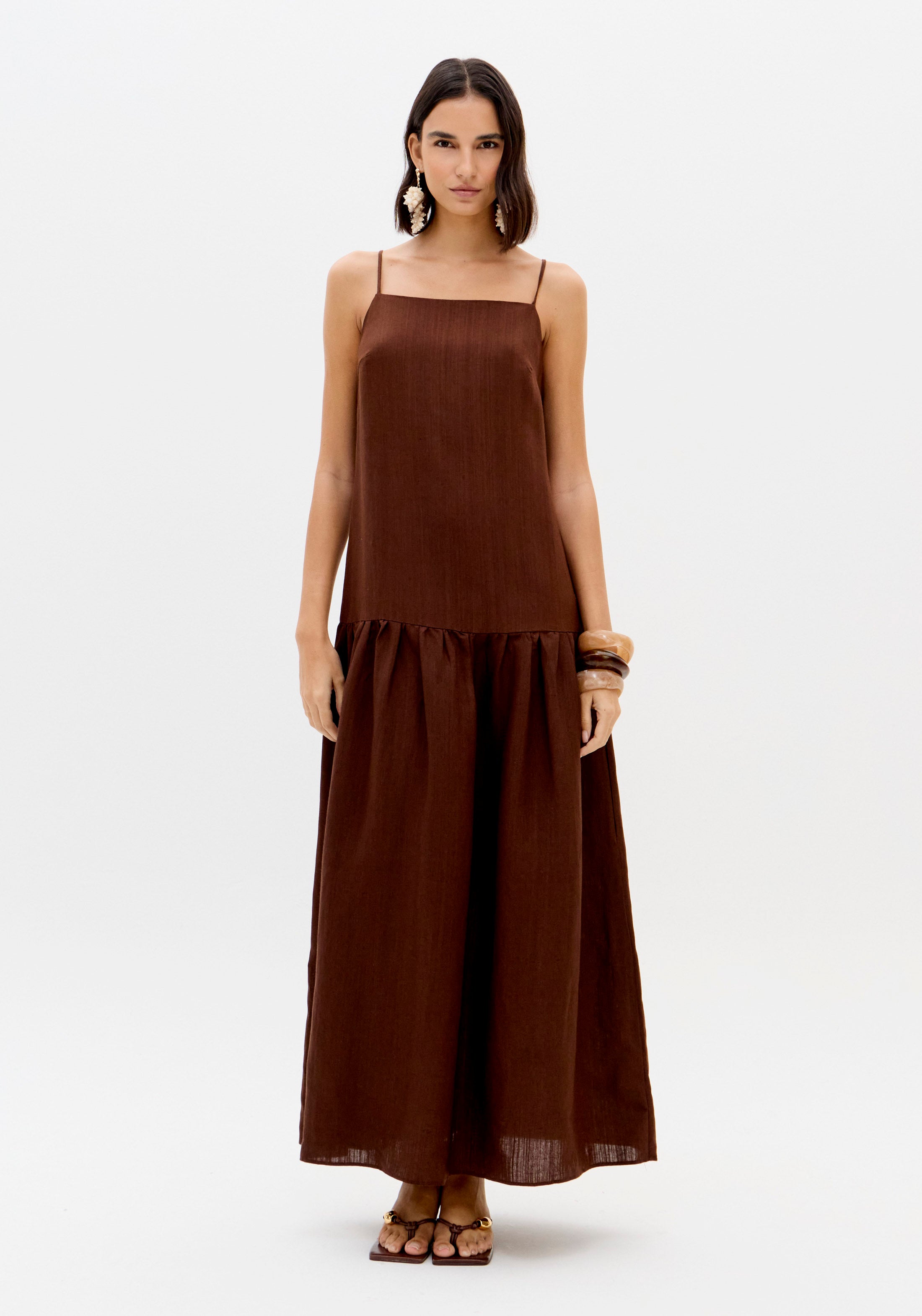 LP Brown Midi Dress