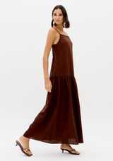 LP Brown Midi Dress