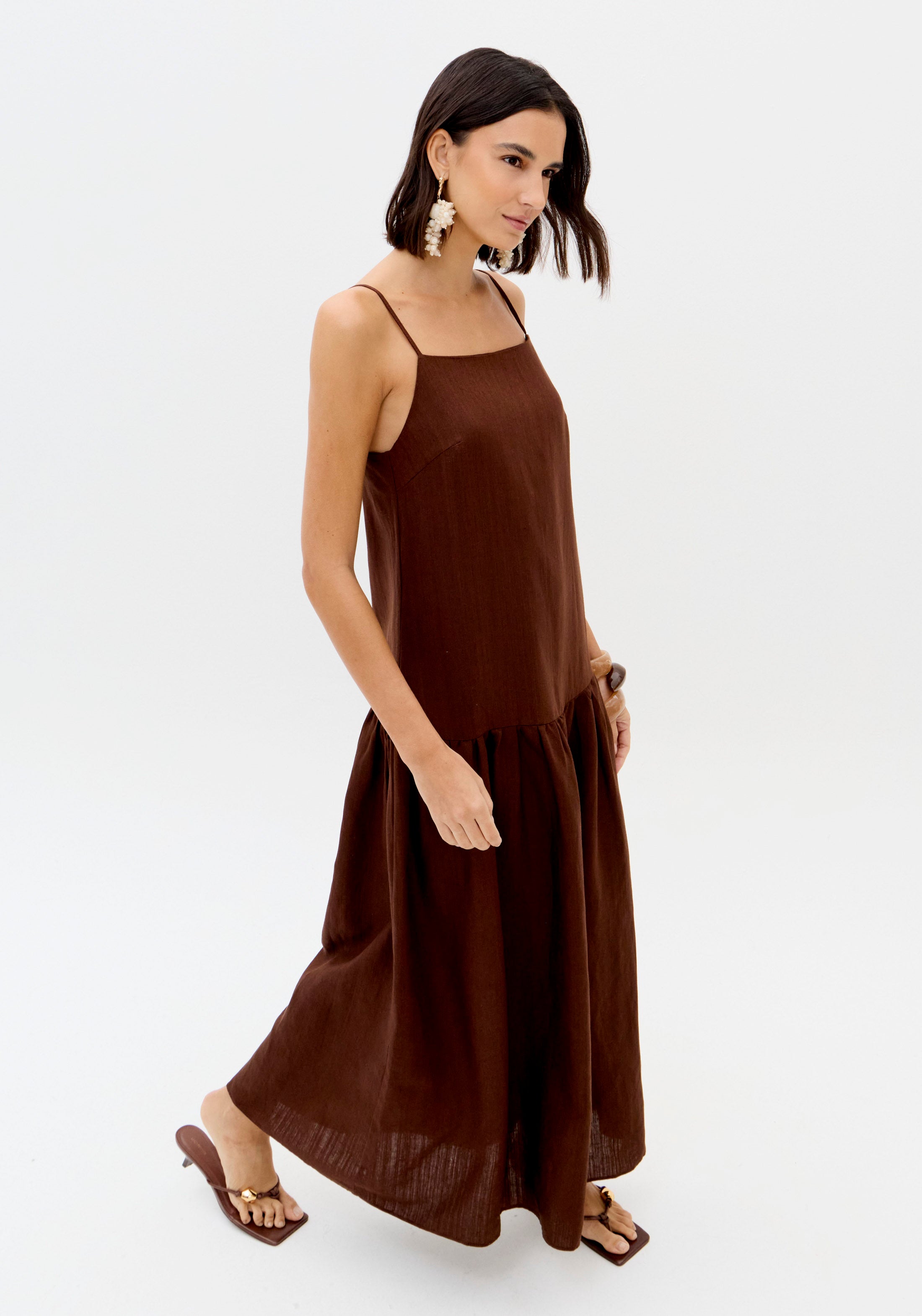 LP Brown Midi Dress