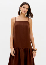 LP Brown Midi Dress