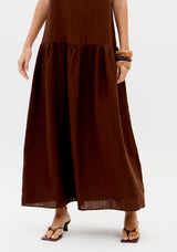 LP Brown Midi Dress