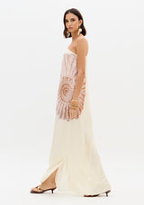 LP Shell Printed Long Sleeve Midi Dress