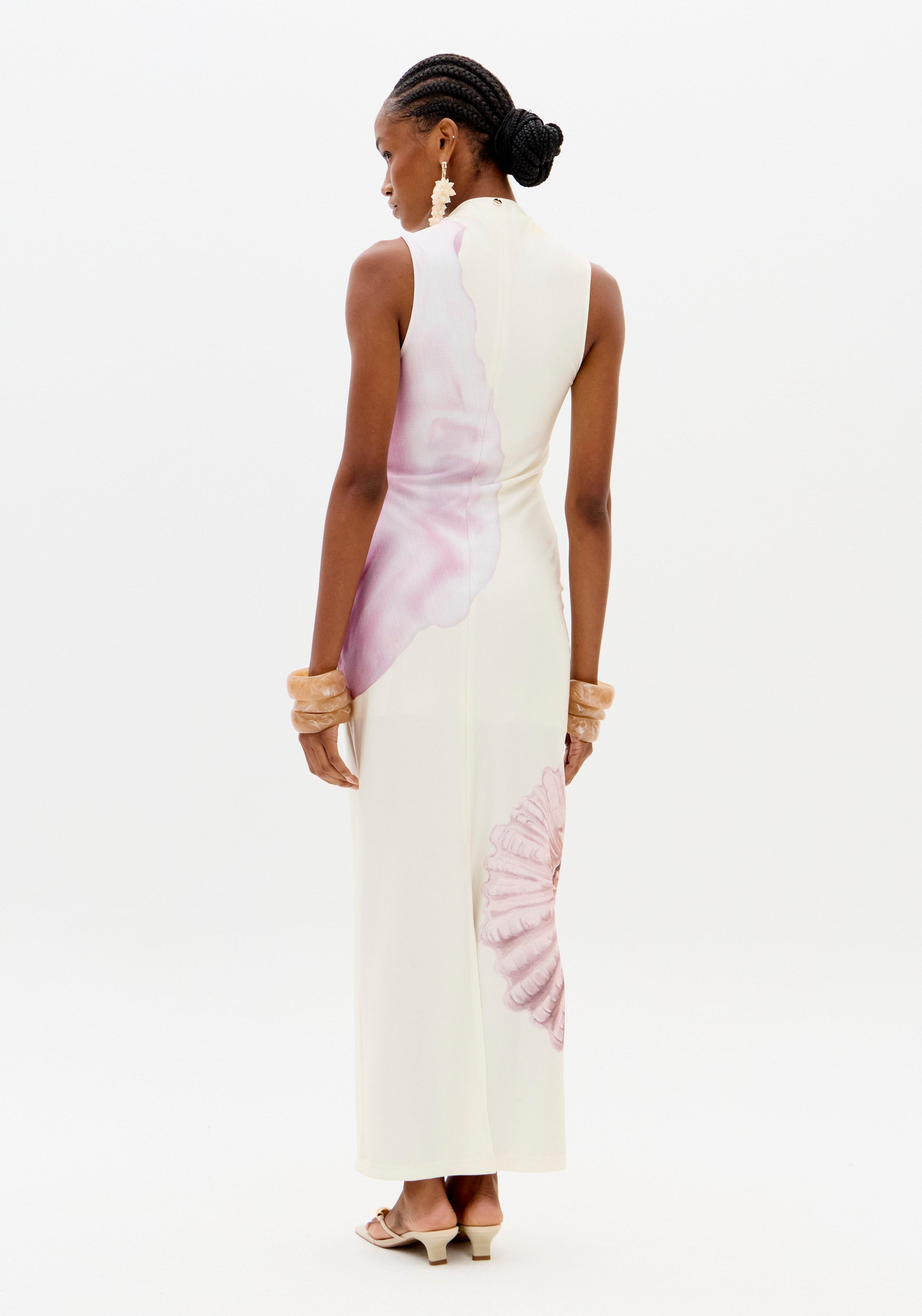 LP Shell Printed Midi Dress