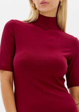 LP Burgundy Midi Dress