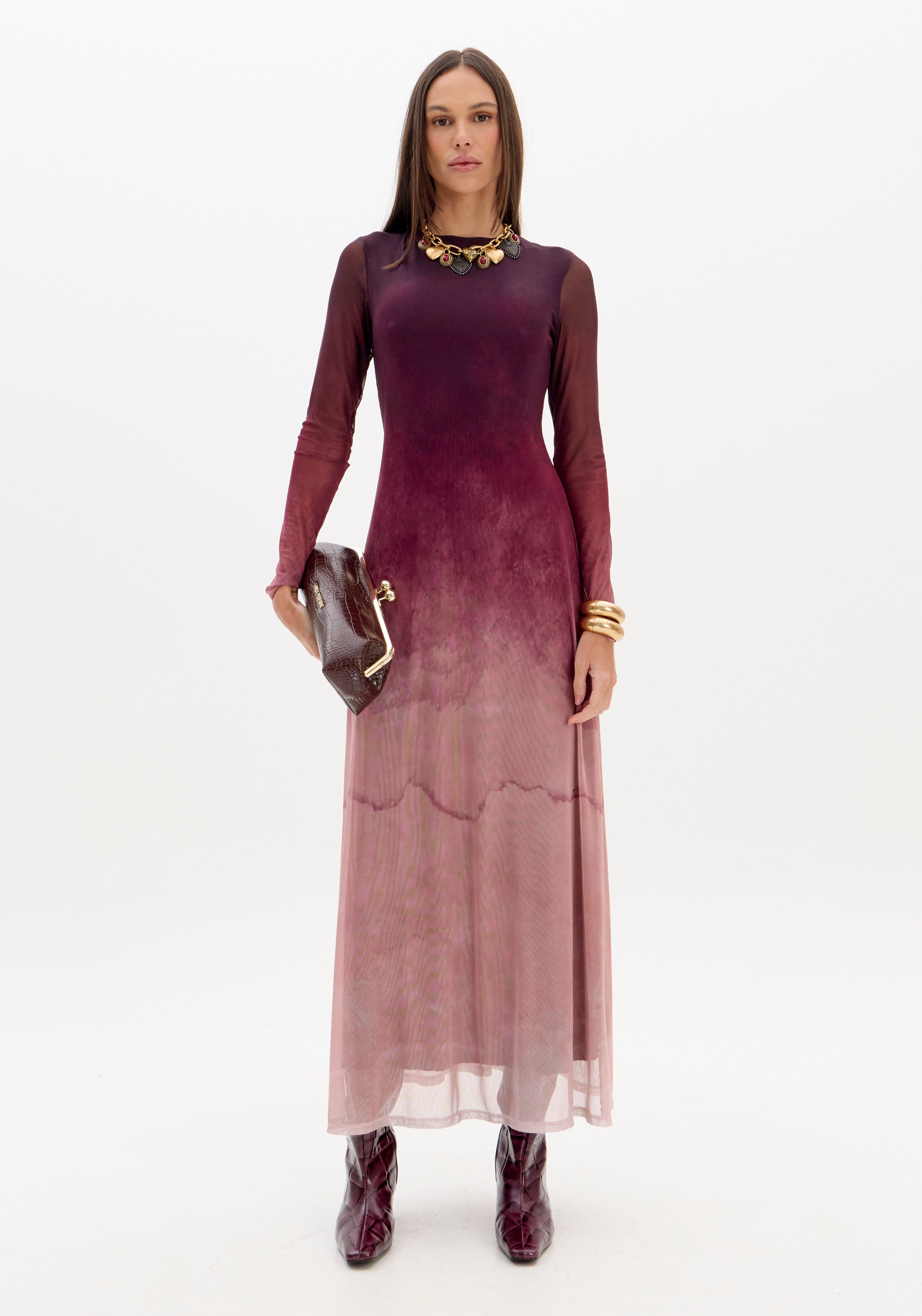 LP Pink Degrade Midi Dress