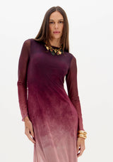 LP Pink Degrade Midi Dress