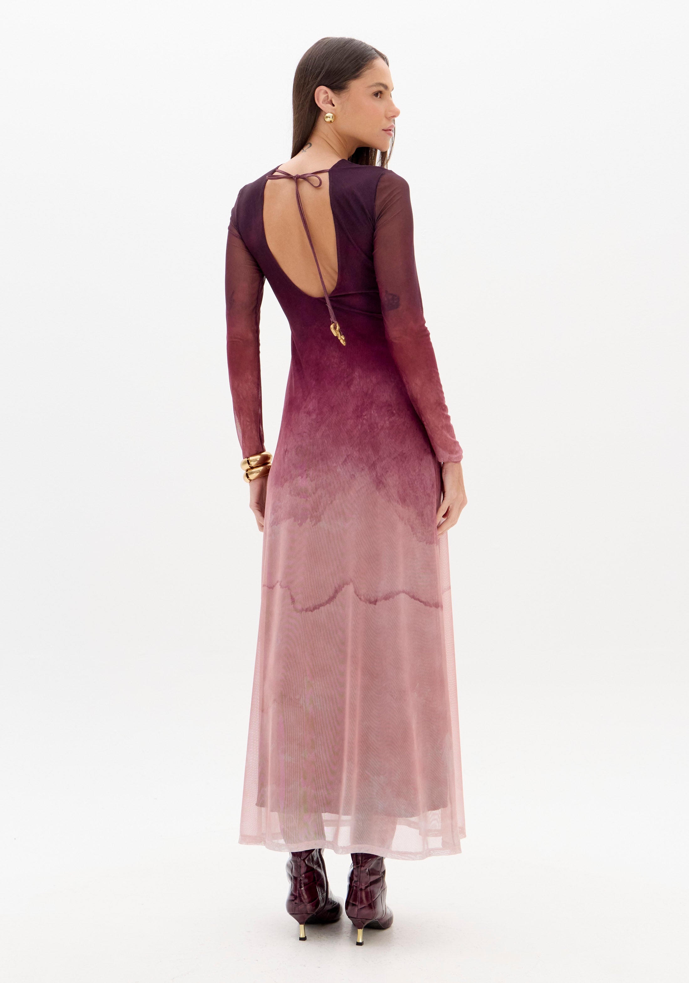 LP Pink Degrade Midi Dress