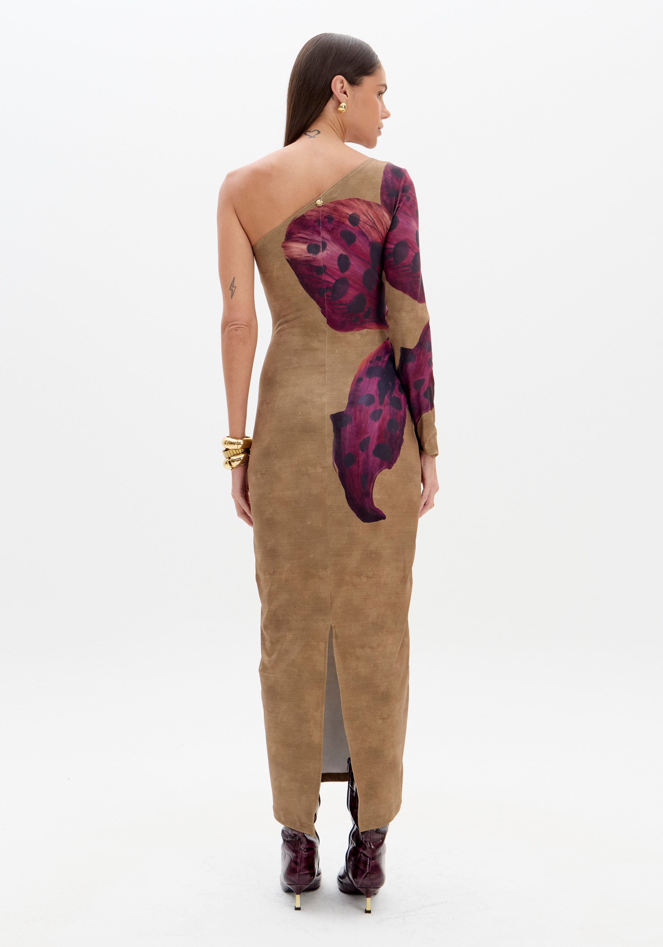 LP Orchid Green Midi  Dress