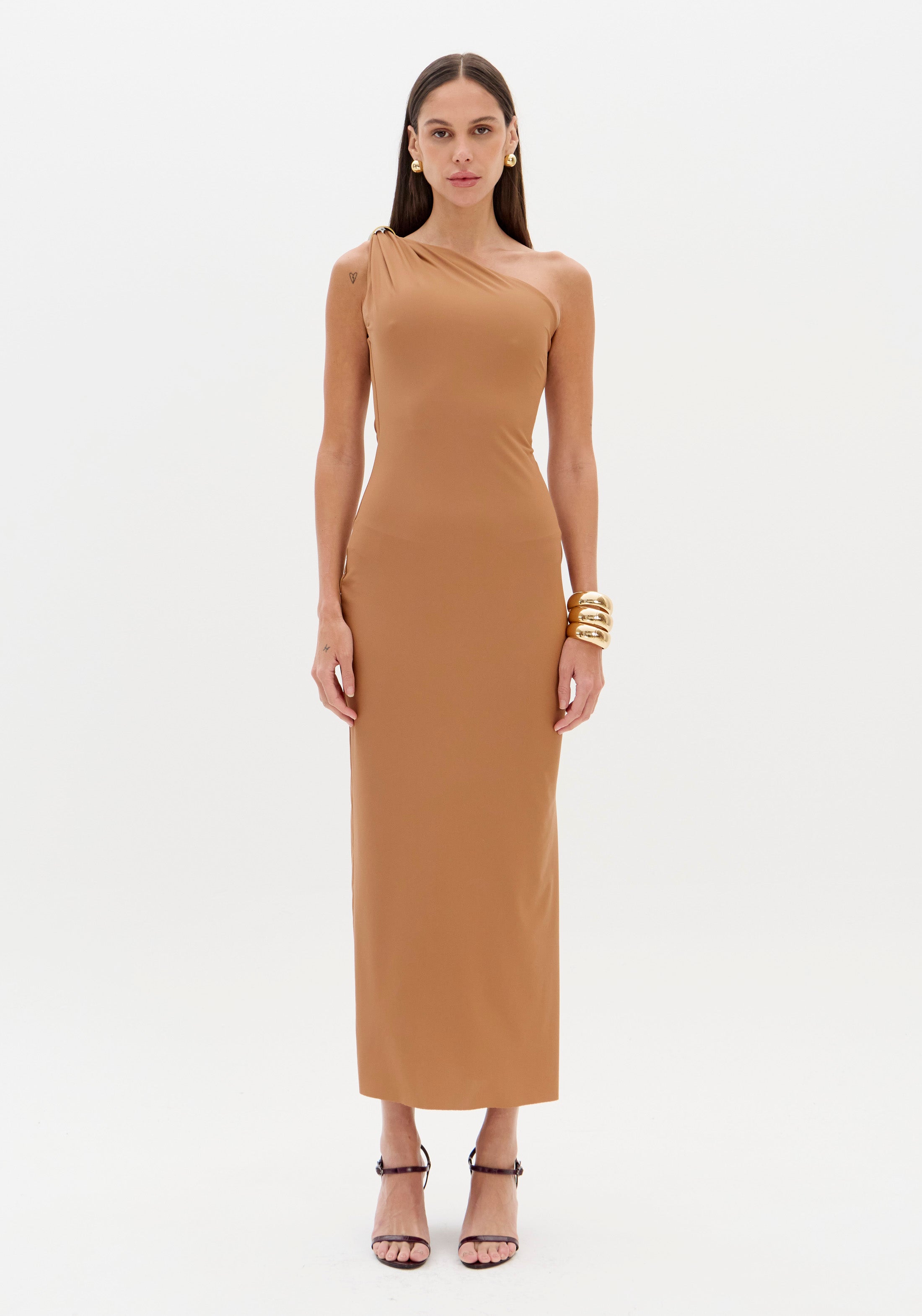 LP Beige Midi Dress
