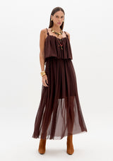 LP Brown Midi Dress