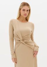LP Beige Midi Dress