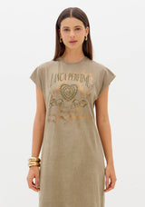 LP Green T-Shirt Dress