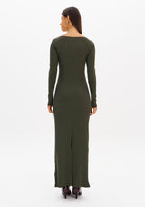 LP Beige Long Sleeve Midi Dress