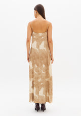 LP Beige Printed Midi Dress