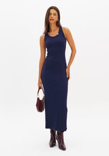 LP Pink Midi Ribbed Dress