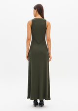 LP Brown Ribbed Midi Dress