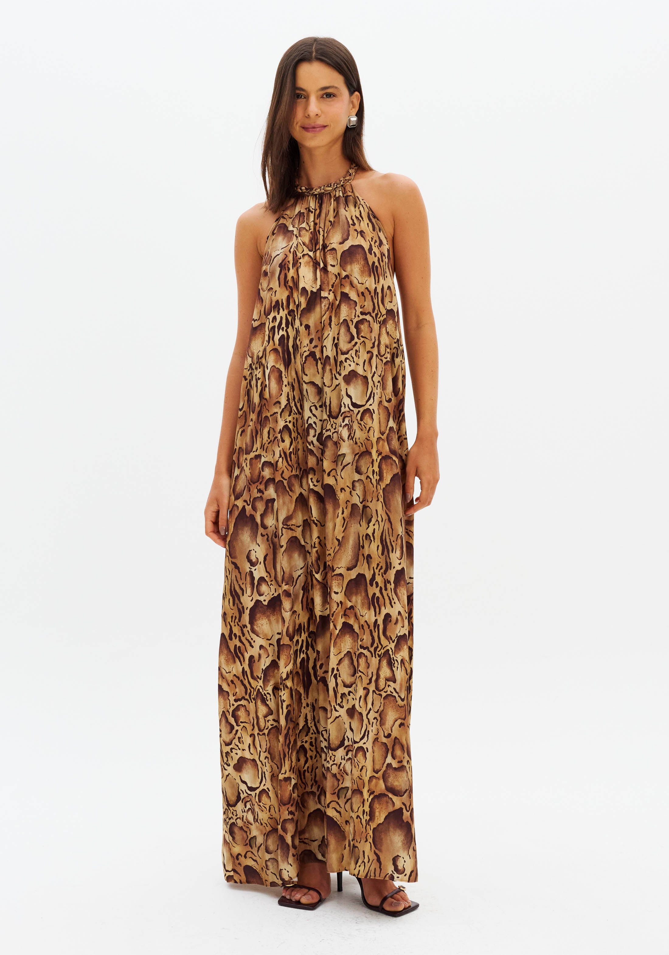 LP Golden Brown Long Dress