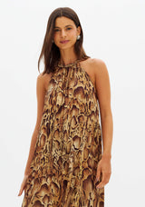 LP Golden Brown Long Dress