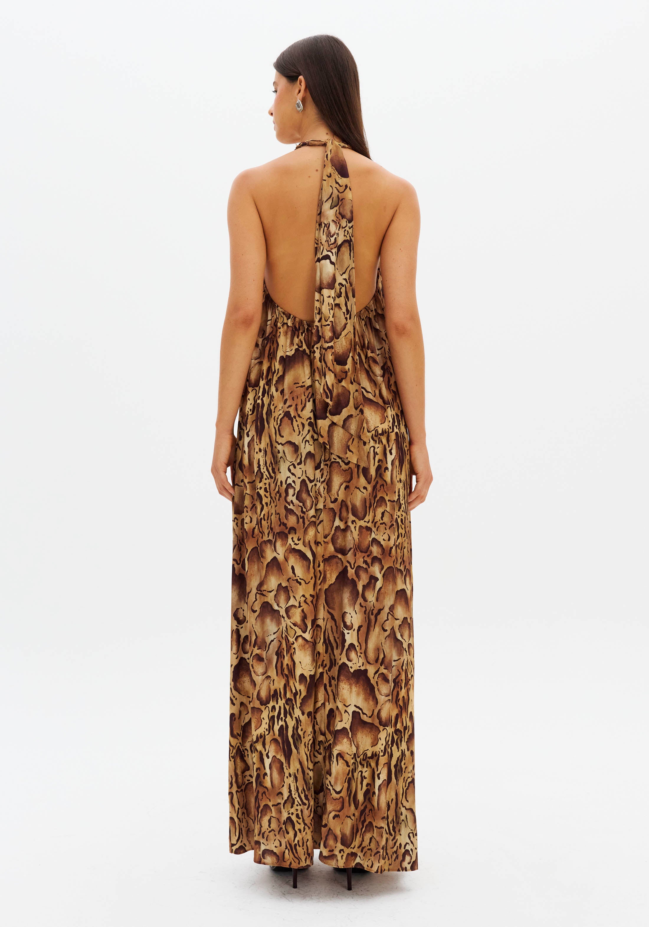 LP Golden Brown Long Dress