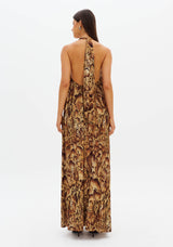 LP Golden Brown Long Dress