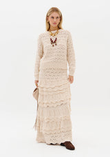 LP Off- White crochet Set