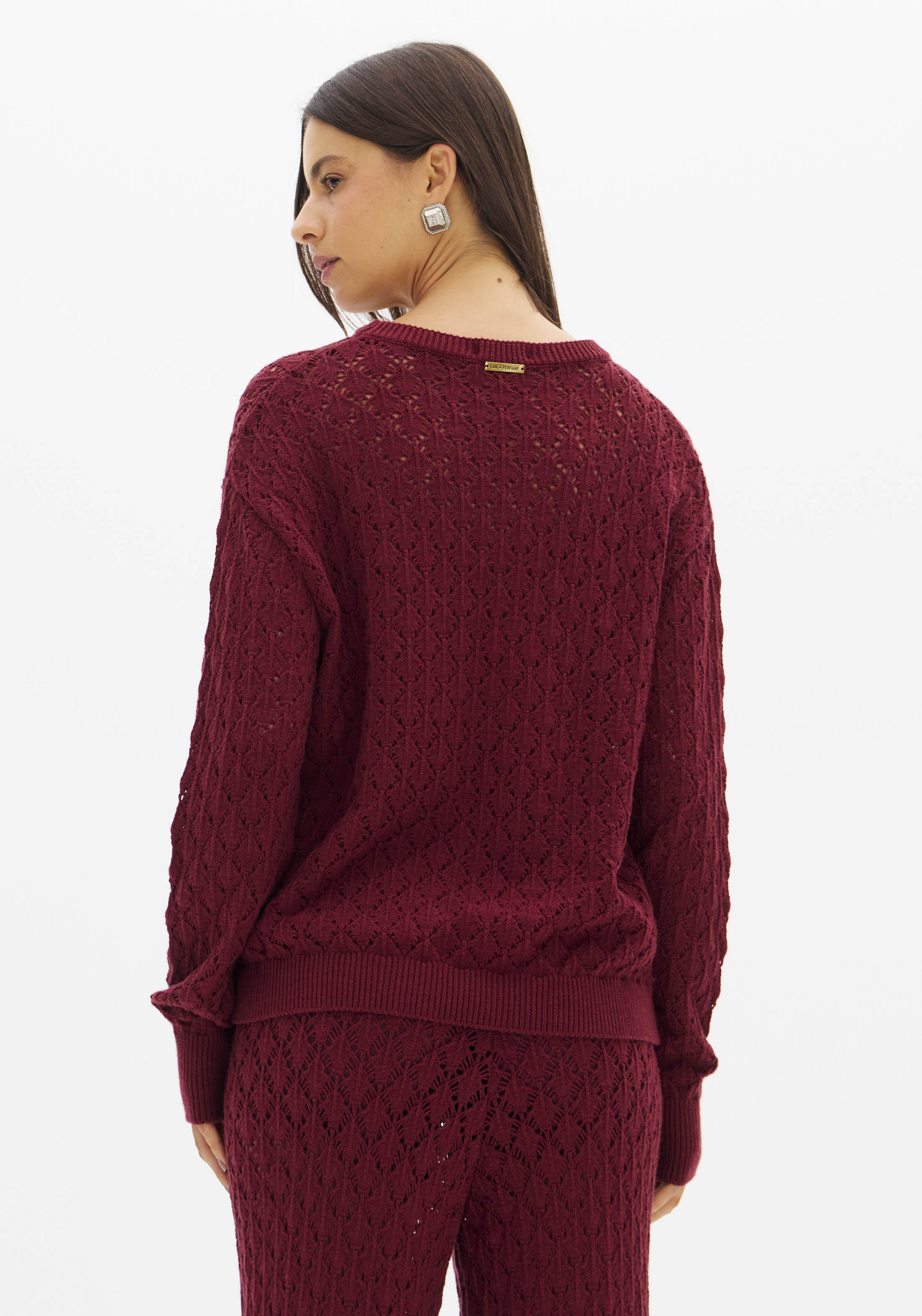 LP Burgundy Knitted Set