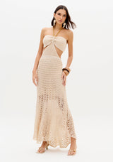 LP Beige Crochet Dress