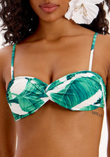 LP White Bikini With Leaves