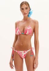 LP White Bikini with Pink Coral