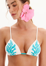 LP White Bikini with Blue Coral