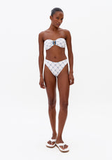 LP White Printed Bikini
