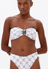 LP White Printed Bikini