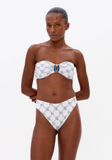 LP White Printed Bikini
